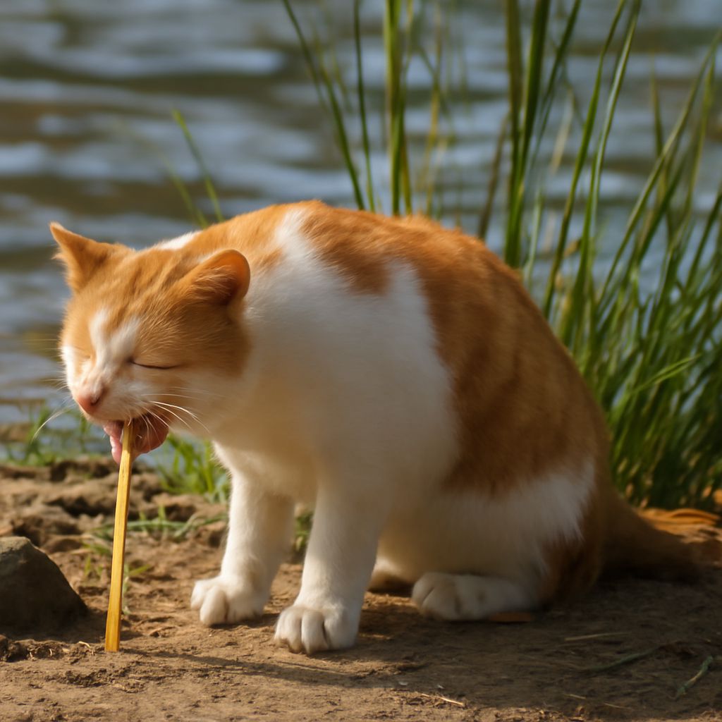 cat throwing up bile: causes and what to do at home