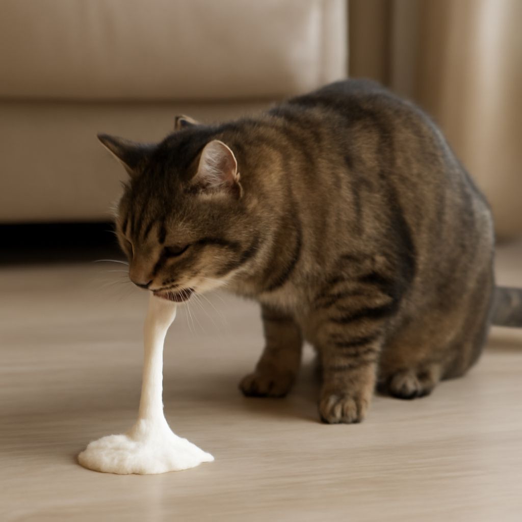 Cat Throwing Up White Foam: Causes and What to Do