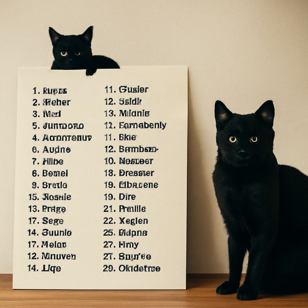 Boy Cat Names Black: Creative Ideas for Your Feline Friend