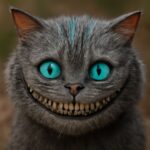 Tim Burton Cheshire Cat Disneybound with striped shirt and stencil