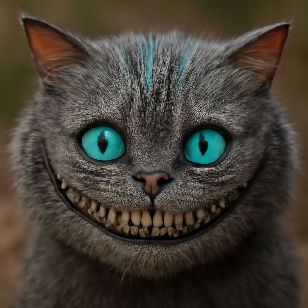 Tim Burton Cheshire Cat Disneybound with striped shirt and stencil