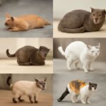 cat flicking tail and cat swishing tail while lying down