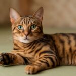 Toyger cat and domestic tiger cat breed