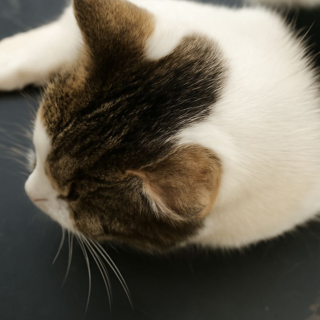 cat dry skin scabs and cat scratching neck no fleas