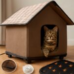 heated cat house and outdoor cat heating pad