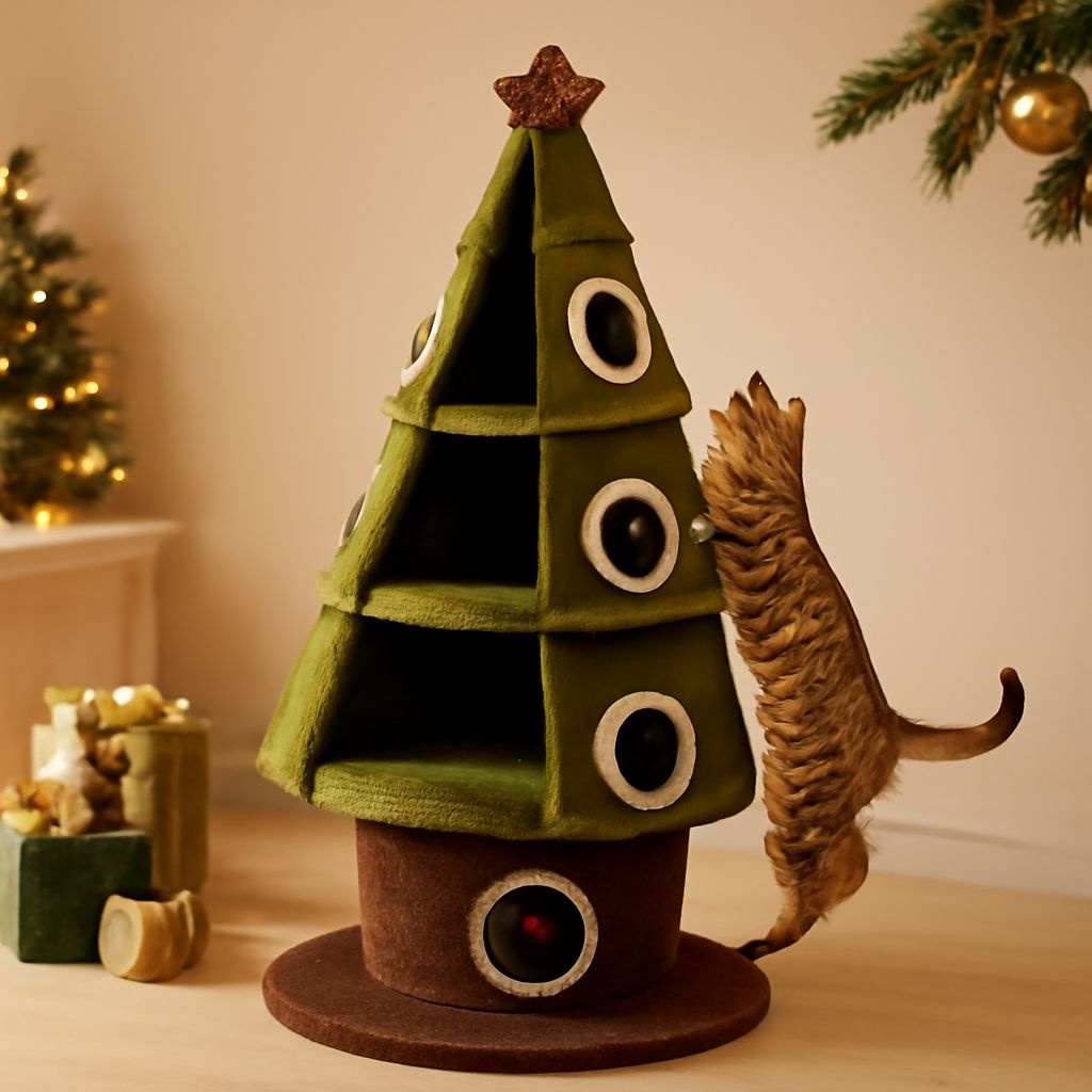 cat christmas tree solutions for a feline-friendly holiday